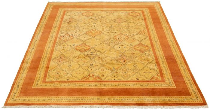 Pakistani Peshawar Ziegler 8'3" x 10'2" Hand-knotted Wool Rug 