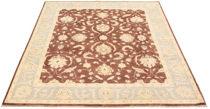 Pakistani Peshawar Oushak 7'10" x 9'9" Hand-knotted Wool Rug 