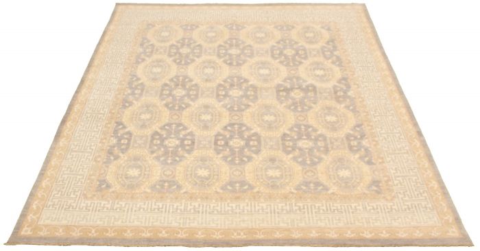 Pakistani Peshawar Oushak 7'11" x 10'1" Hand-knotted Wool Rug 