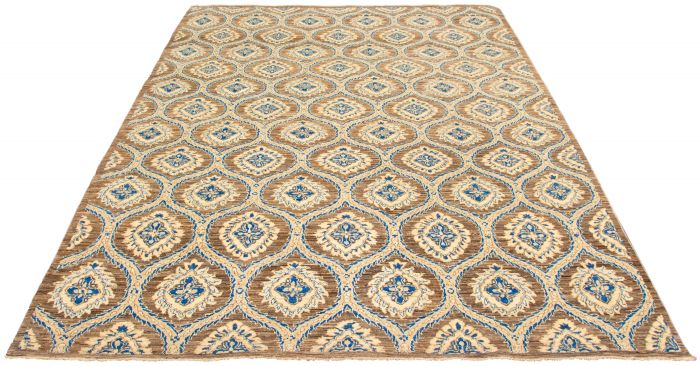 Pakistani Lahore Finest Collection 9'4" x 12'8" Hand-knotted Wool Rug 