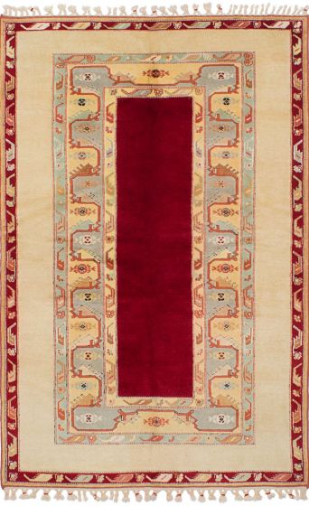 Turkish Caucasus Kula 4'11" x 7'8" Hand-knotted Wool Rug 