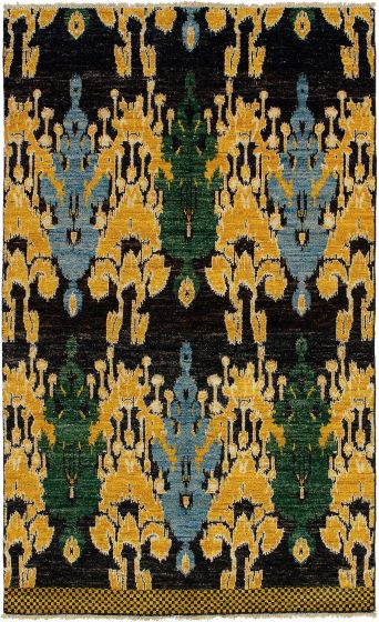 Indian Shalimar 5'0" x 8'5" Hand-knotted Wool Rug 