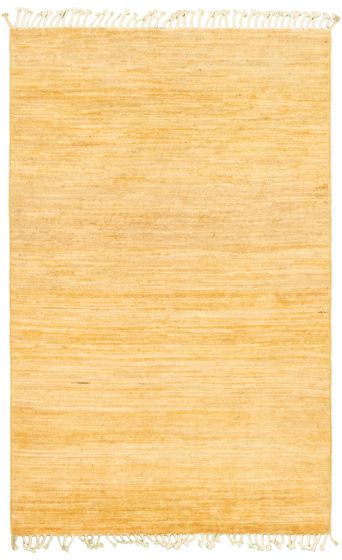 Pakistani Pak Finest Gabbeh 4'0" x 6'1" Hand-knotted Wool Rug 