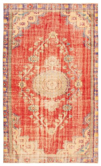 Turkish Melis Vintage 5'11" x 9'11" Hand-knotted Wool Rug 