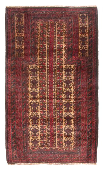 Afghan Teimani 2'8" x 4'7" Hand-knotted Wool Rug 