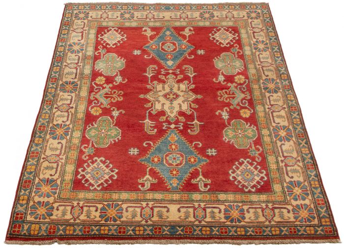 Afghan Finest Ghazni 4'9" x 6'10" Hand-knotted Wool Rug 