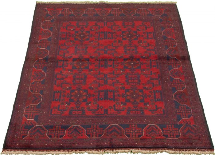 Afghan Finest Khal Mohammadi 4'1" x 6'2" Hand-knotted Wool Rug 