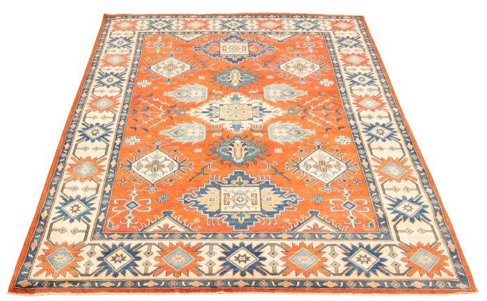 Afghan Finest Ghazni 6'3" x 9'7" Hand-knotted Wool Rug 