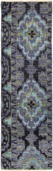 Indian Shalimar 2'6" x 10'2" Hand-knotted Wool Rug 