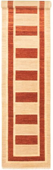 Pakistani Peshawar Ziegler 2'6" x 12'10" Hand-knotted Wool Rug 