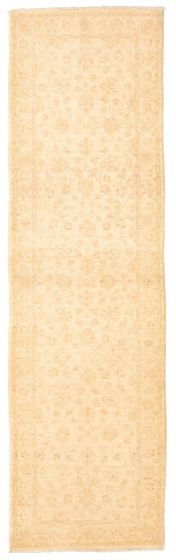 Afghan Chobi Finest 2'6" x 10'1" Hand-knotted Wool Rug 