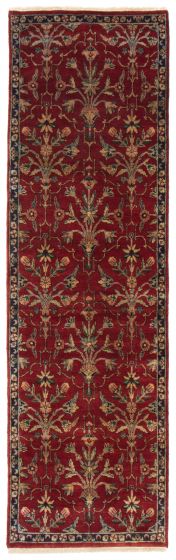 Indian Jamshidpour 3'0" x 10'0" Hand-knotted Wool Rug 