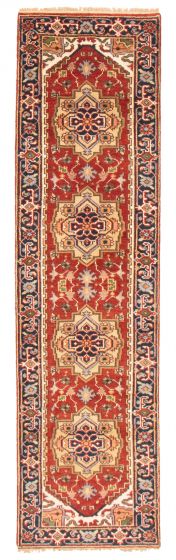 Indian Serapi Heritage 2'6" x 9'8" Hand-knotted Wool Rug 