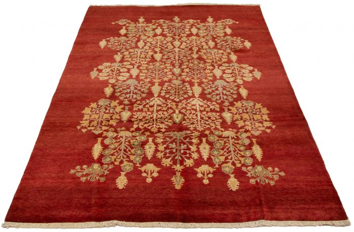 Pakistani Pako Persian 18 Of 20 6'0" x 8'10" Hand-knotted Wool Rug 