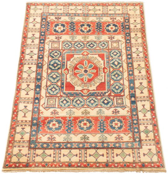 Afghan Finest Ghazni 3'11" x 5'8" Hand-knotted Wool Rug 