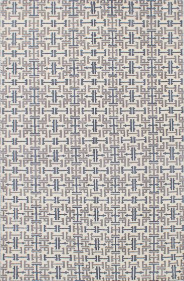 Indian Arlequin 5'1" x 7'11" Hand-knotted Wool Rug 