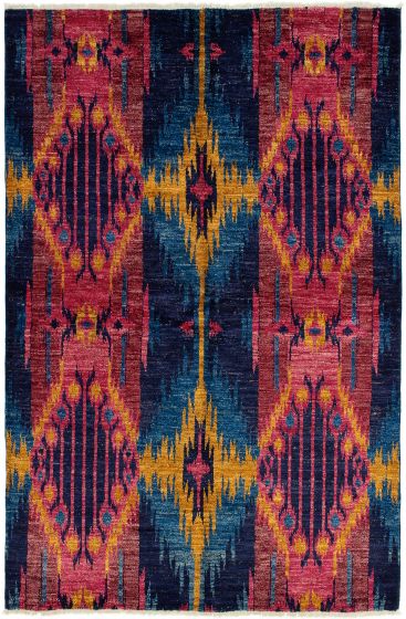 Indian Shalimar 6'0" x 9'3" Hand-knotted Wool Rug 