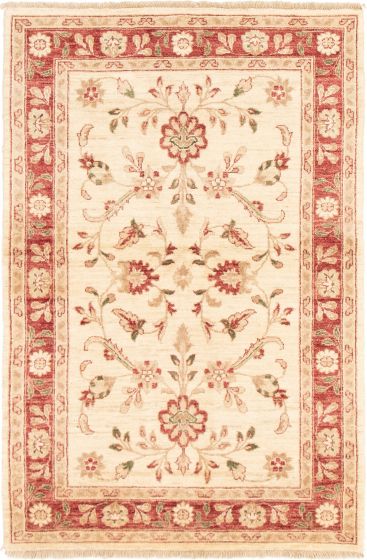 Afghan Chobi Finest 3'10" x 5'10" Hand-knotted Wool Rug 