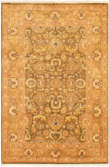 Pakistani Peshawar Oushak 6'1" x 9'1" Hand-knotted Wool Rug 