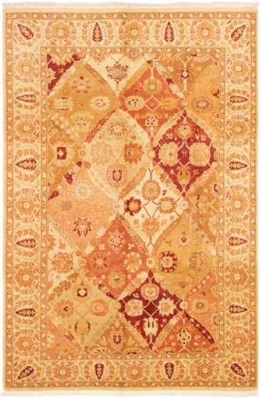 Pakistani Peshawar Oushak 6'0" x 9'1" Hand-knotted Wool Rug 