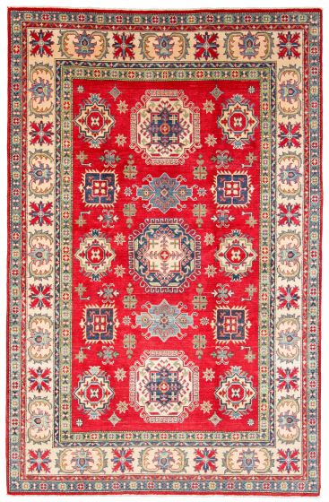 Afghan Finest Ghazni 6'0" x 9'3" Hand-knotted Wool Rug 