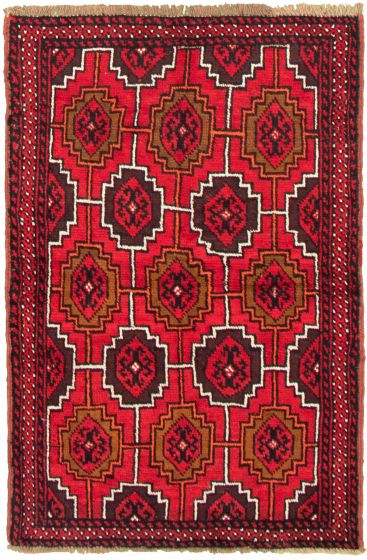 Afghan Akhjah 3'6" x 5'5" Hand-knotted Wool Rug 