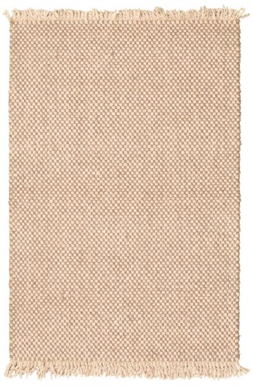 Indian Sienna 4'1" x 6'3" Hand Tufted Wool Rug 