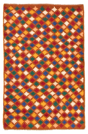 Afghan Baluch 2'11" x 4'6" Hand-knotted Wool Brown Rug