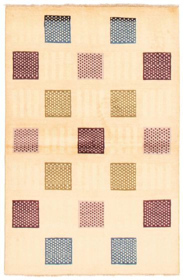 Pakistani Finest Peshawar Ziegler 4'1" x 6'4" Hand-knotted Wool Rug 