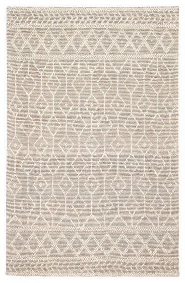 Indian Sienna 5'0" x 7'10" Braid weave Wool Rug 