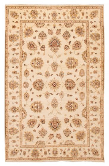 Indian Jamshidpour 6'4" x 10'0" Hand-knotted Wool Rug 