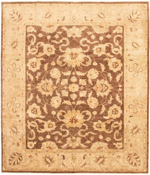 Afghan Chobi Finest 8'2" x 9'9" Hand-knotted Wool Rug 