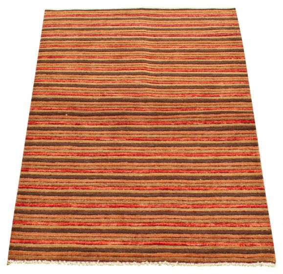 Pakistani Peshawar Ziegler 4'1" x 6'2" Hand-knotted Wool Rug 