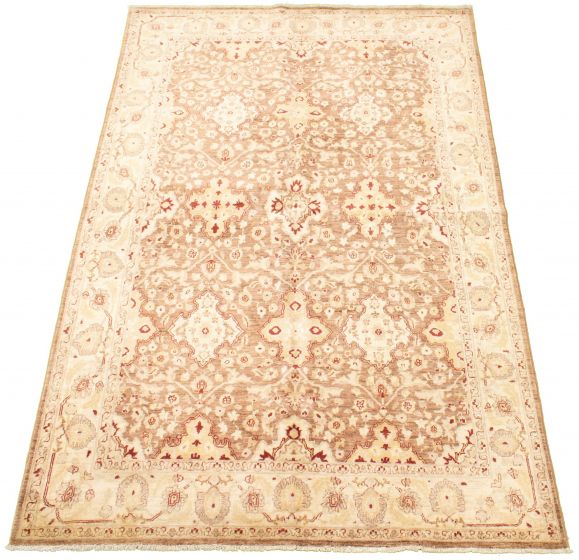 Pakistani Peshawar Oushak 5'10" x 9'5" Hand-knotted Wool Rug 