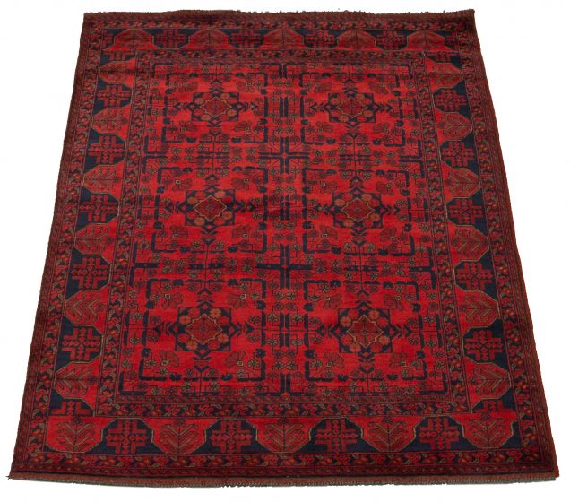Afghan Finest Khal Mohammadi 5'0" x 6'9" Hand-knotted Wool Rug 