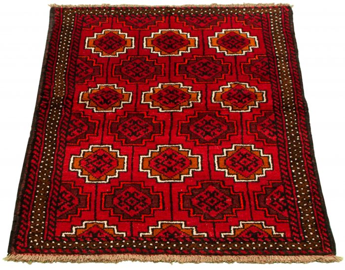 Afghan Akhjah 3'3" x 5'8" Hand-knotted Wool Rug 