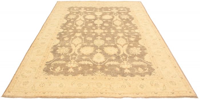 Pakistani Peshawar Oushak 9'11" x 13'5" Hand-knotted Wool Rug 