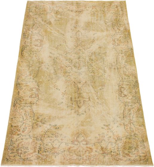 Turkish Antalya Vintage 4'6" x 8'1" Hand-knotted Wool Rug 
