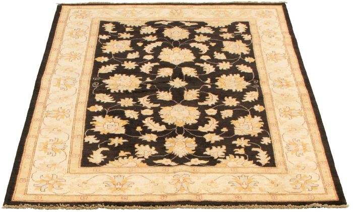 Afghan Chobi Finest 5'0" x 6'9" Hand-knotted Wool Rug 