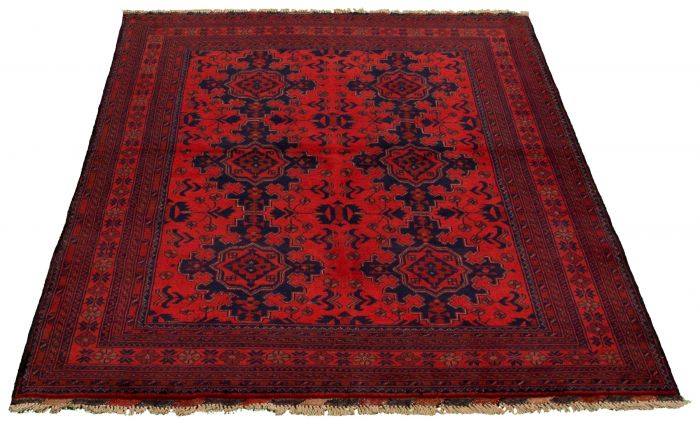 Afghan Finest Khal Mohammadi 4'11" x 6'5" Hand-knotted Wool Rug 