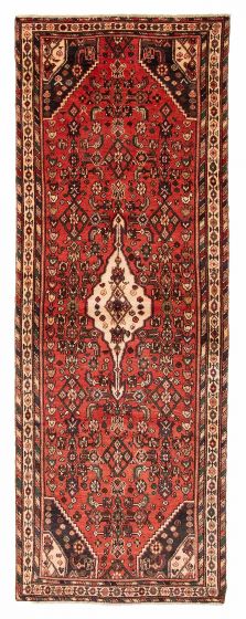 Persian Style 3'3" x 9'4" Hand-knotted Wool Runner Rug 