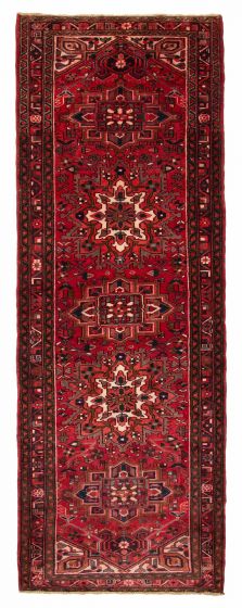 Persian Style 3'10" x 10'10" Hand-knotted Wool Runner Rug 