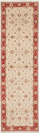Indian Chubi Collection 2'4" x 8'0" Hand-knotted Wool Rug 