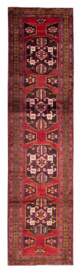 Persian Style 3'7" x 13'11" Hand-knotted Wool Rug 