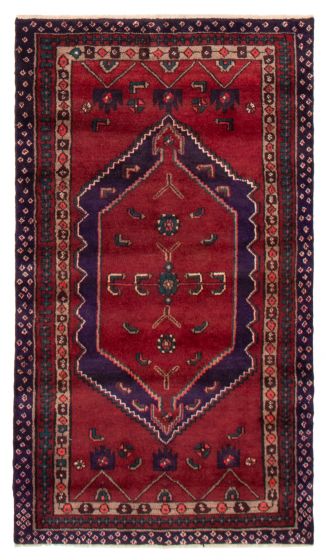 Persian Style 3'10" x 6'9" Hand-knotted Wool Rug 