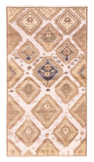 Turkish Antalya Vintage 3'6" x 6'6" Hand-knotted Wool Rug 