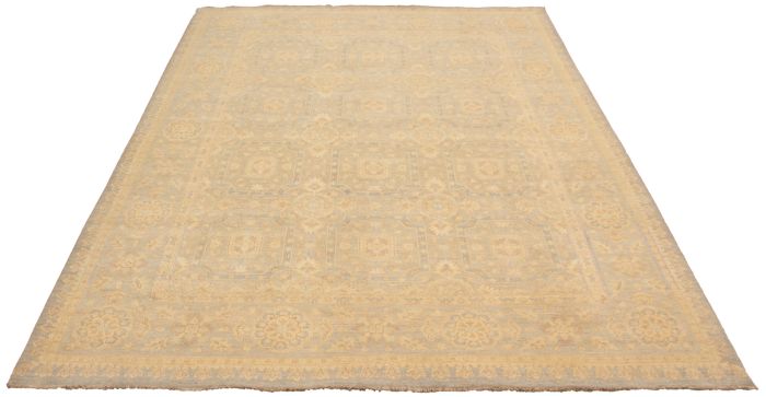 Pakistani Peshawar Oushak 9'2" x 12'1" Hand-knotted Wool Rug 