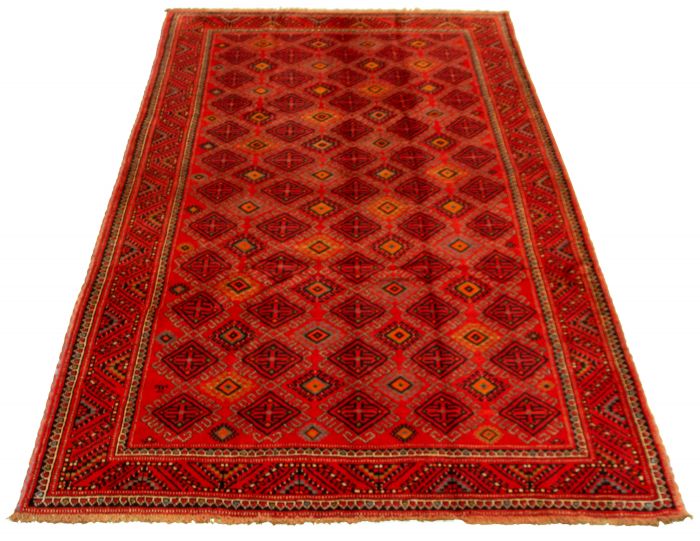 Turkish Ottoman Vintage 4'11" x 9'11" Hand-knotted Wool Rug 