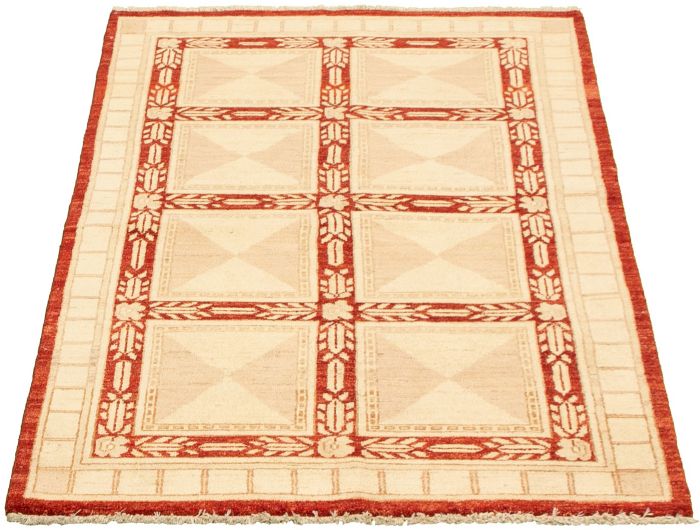 Pakistani Peshawar Ziegler 3'10" x 6'2" Hand-knotted Wool Rug 