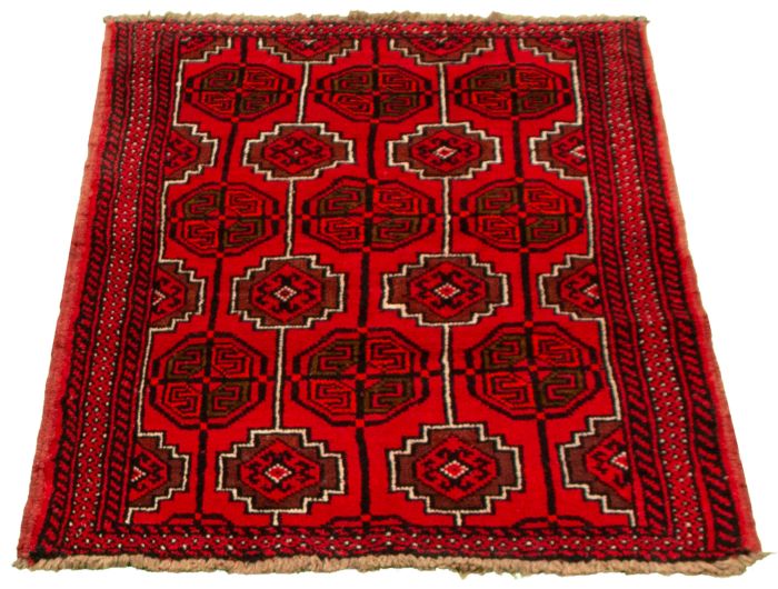 Afghan Akhjah 3'5" x 5'5" Hand-knotted Wool Rug 